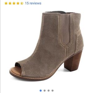 Toms peep toe bootie